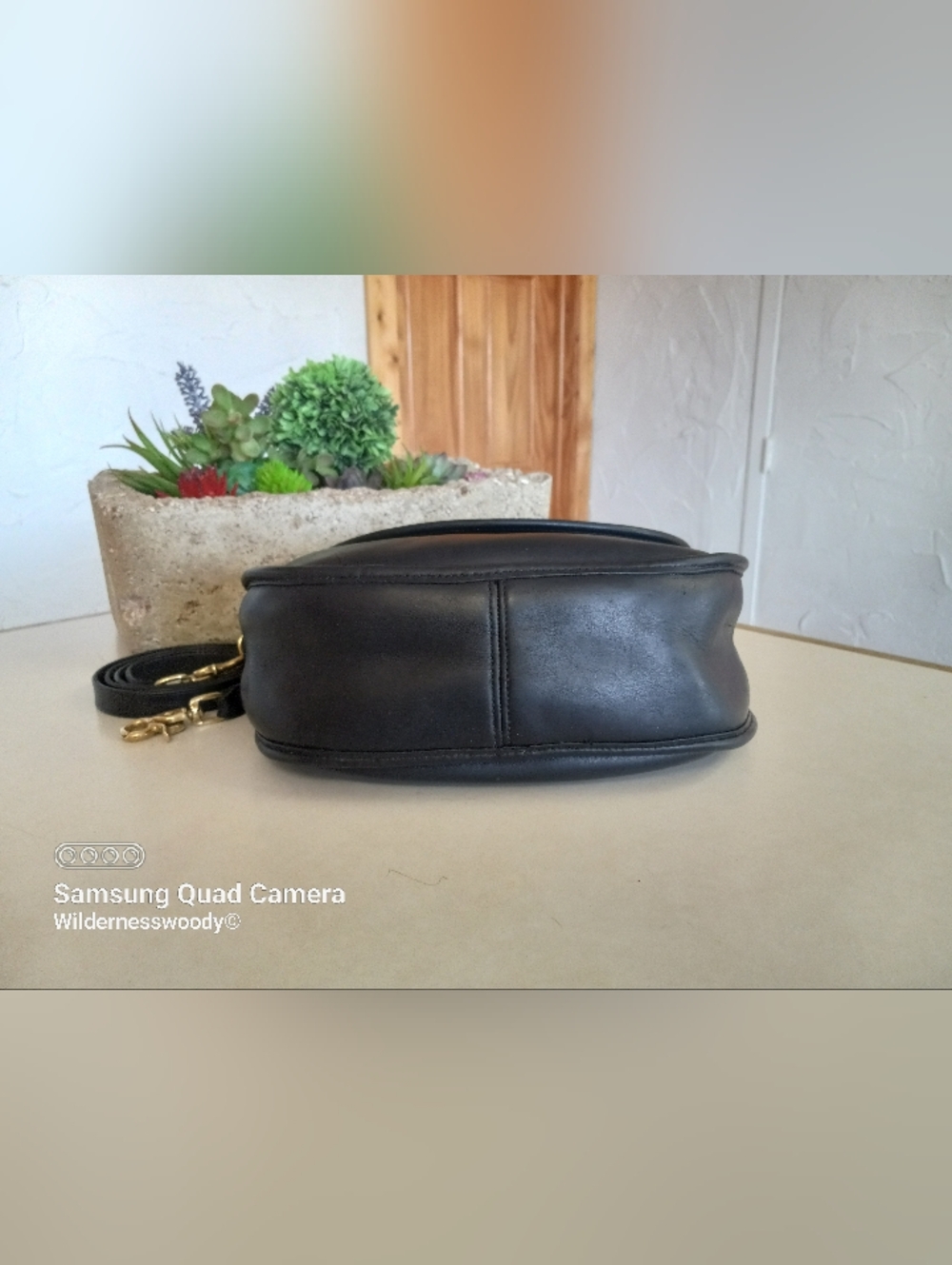 Coach Large Plaza bag/"The Bistro Bag" Navy Blue, Late 1980's-early 1990's - Picture 10 of 16